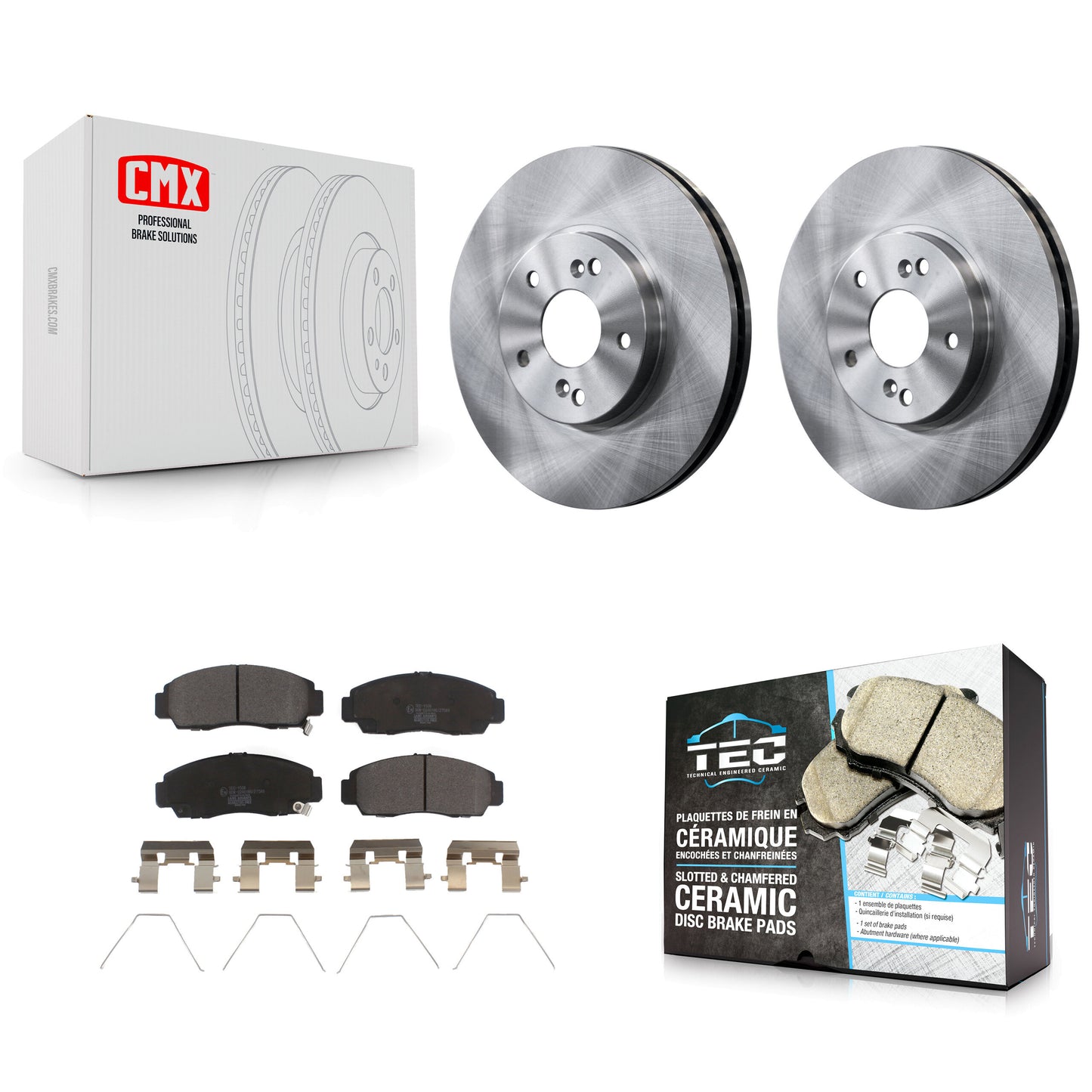 [Avant] Kit de Disque et plaquette (céramique) de frein pour Honda Accord Acura TSX K8T-100324