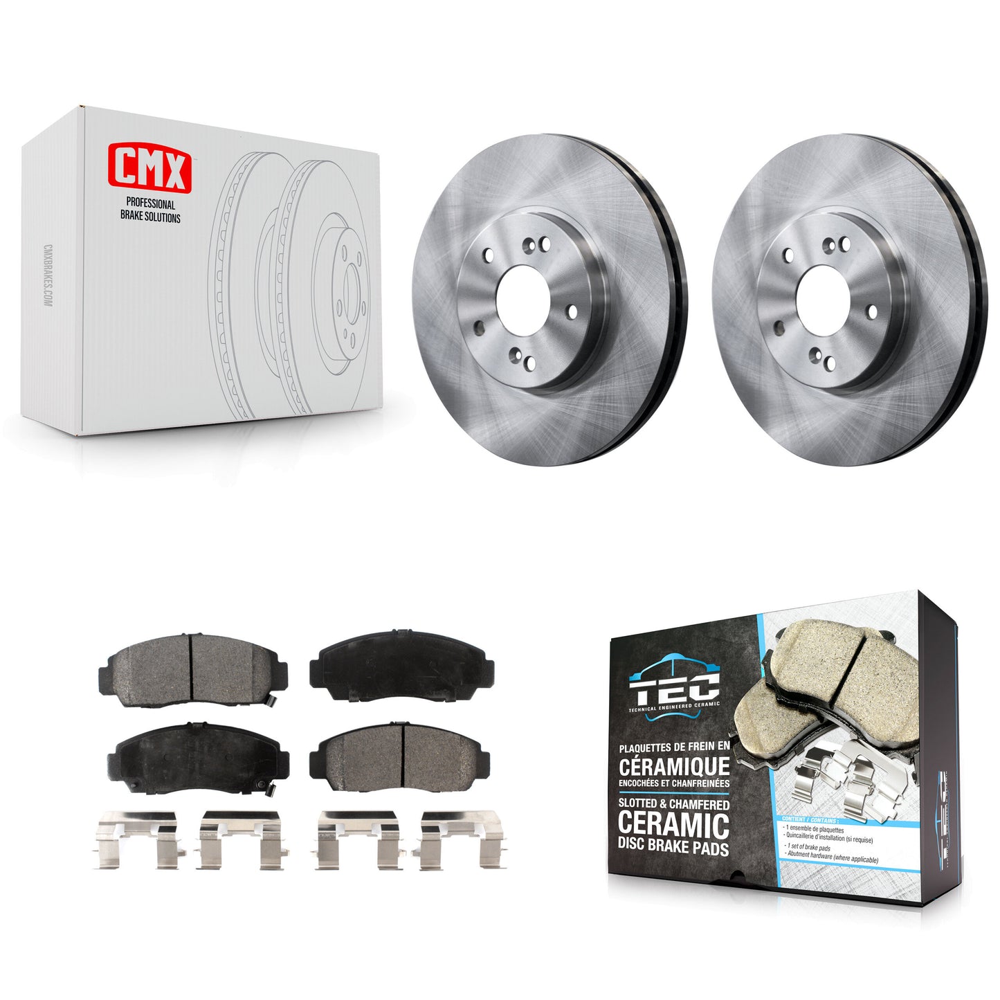 [Avant] Kit de Disque et plaquette (céramique) de frein pour Honda Accord Acura TL TSX CL K8T-100325