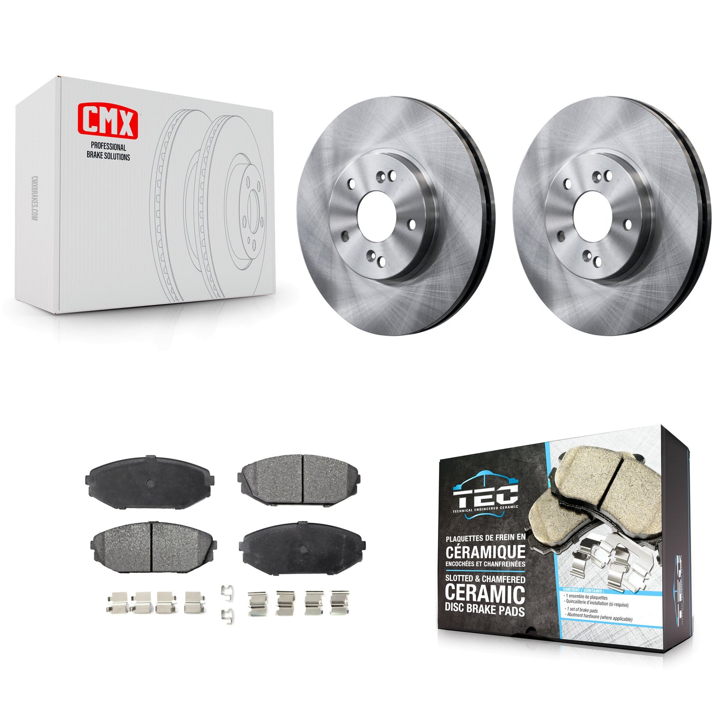 [Avant] Kit de Disque et plaquette (céramique) de frein pour Honda Odyssey Acura MDX K8T-100326