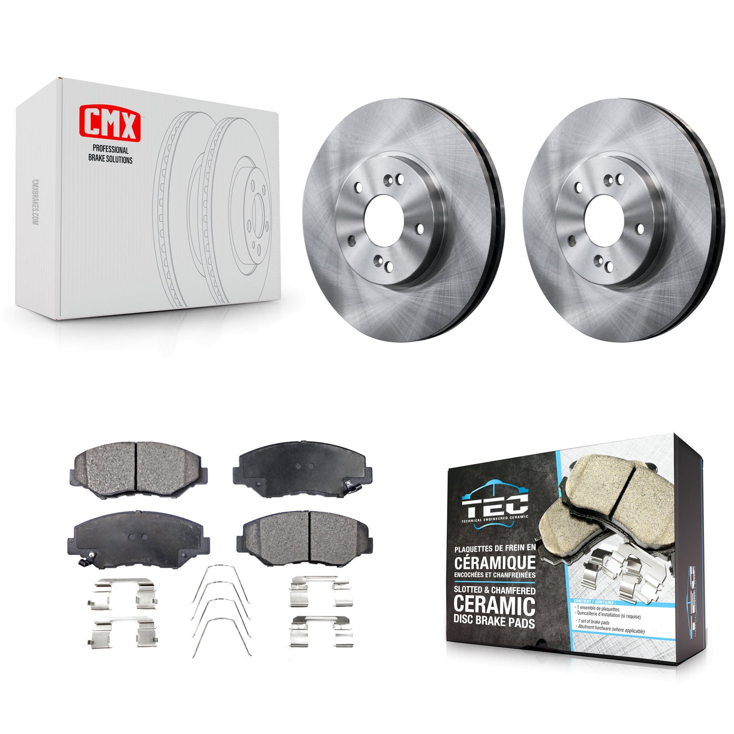 [Avant] Kit de Disque et plaquette (céramique) de frein pour Honda Pilot Accord K8T-100328