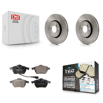[Avant] Kit de Disque et plaquette (céramique) de frein pour Volkswagen Jetta Beetle Golf K8T-100330