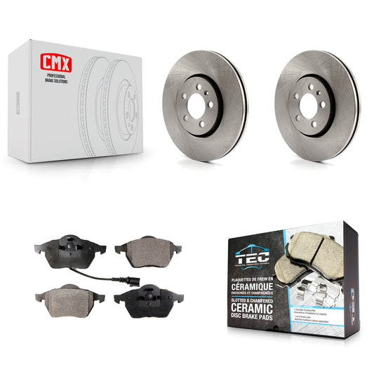 [Avant] Kit de Disque et plaquette (céramique) de frein pour Volkswagen Jetta Beetle Golf K8T-100330
