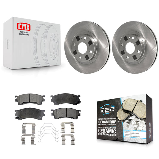 [Avant] Kit de Disque et plaquette (céramique) de frein pour 1999-2000 Mazda Protege 1.8L K8T-100334