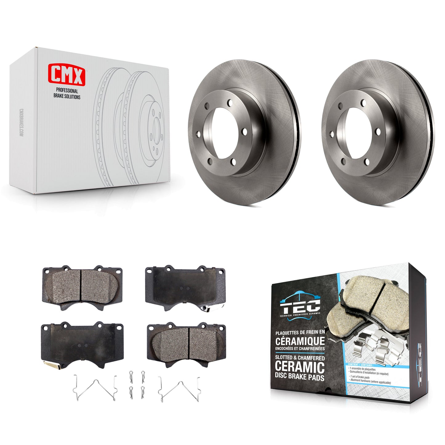 [Avant] Kit de Disque et plaquette (céramique) de frein pour Toyota Tundra Sequoia K8T-100342