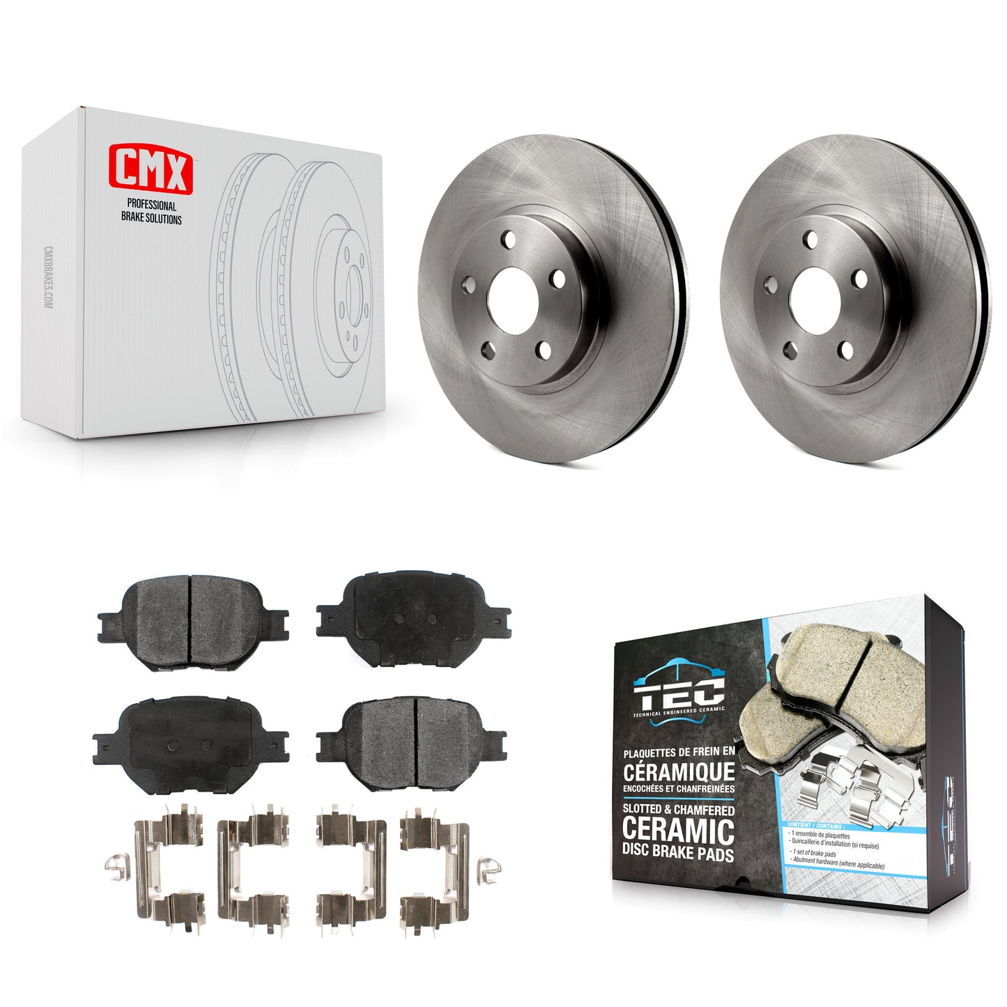 [Avant] Kit de Disque et plaquette (céramique) de frein pour Scion tC Toyota Celica K8T-100343