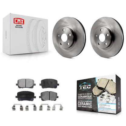 [Avant] Kit de Disque et plaquette (céramique) de frein pour 2003-2008 Toyota Corolla Matrix Pontiac Vibe K8T-100344