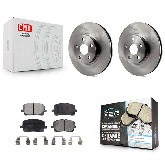[Avant] Kit de Disque et plaquette (céramique) de frein pour 2003-2008 Toyota Corolla Matrix Pontiac Vibe K8T-100344