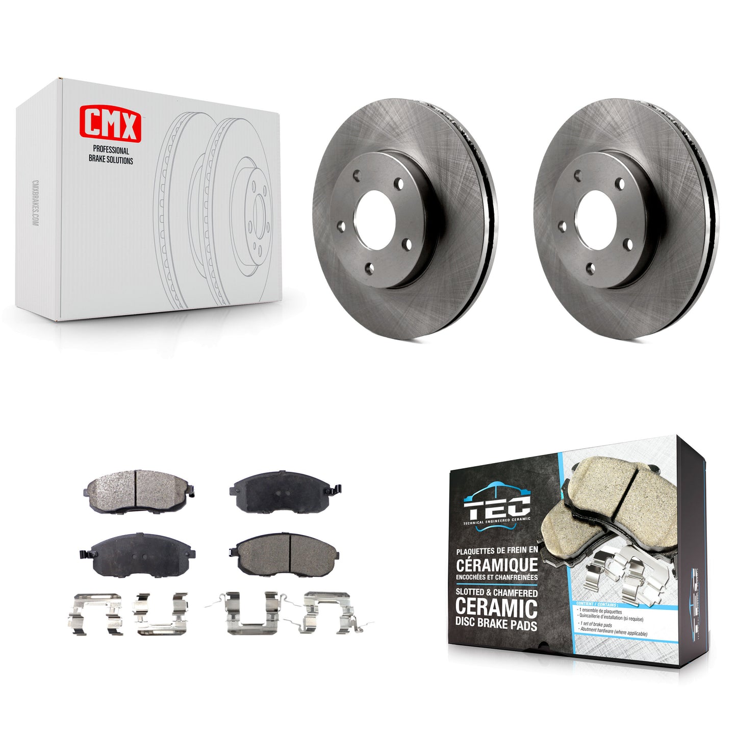 [Avant] Kit de Disque et plaquette (céramique) de frein pour 2000-2001 Nissan Maxima Infiniti I30 INFINITI K8T-100347