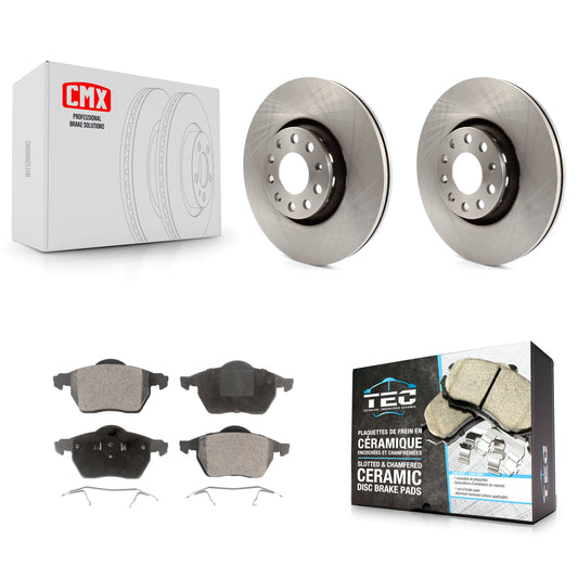 [Avant] Kit de Disque et plaquette (céramique) de frein pour Audi A4 Quattro A6 S4 S6 avec 312mm Diameter Rotor K8T-100357