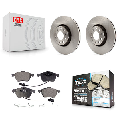 [Avant] Kit de Disque et plaquette (céramique) de frein pour Audi A4 Quattro A6 S4 S6 avec 312mm Diameter Rotor K8T-100358