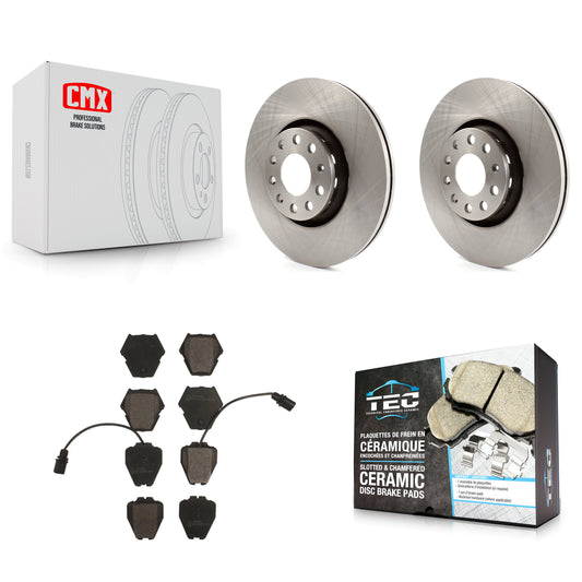 [Avant] Kit de Disque et plaquette (céramique) de frein pour 2000 Audi A8 Quattro avec 323mm Diameter Rotor K8T-100359