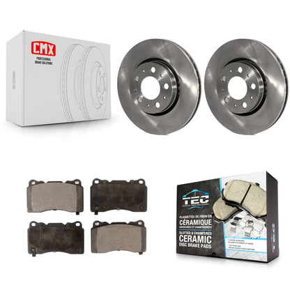 [Avant] Kit de Disque et plaquette (céramique) de frein pour 2005-2007 Volvo V70 R avec 286mm Diameter Rotor K8T-100372