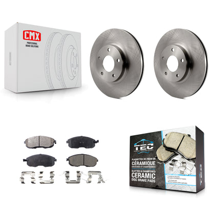[Avant] Kit de Disque et plaquette (céramique) de frein pour Nissan Altima Maxima Infiniti I35 INFINITI K8T-100382
