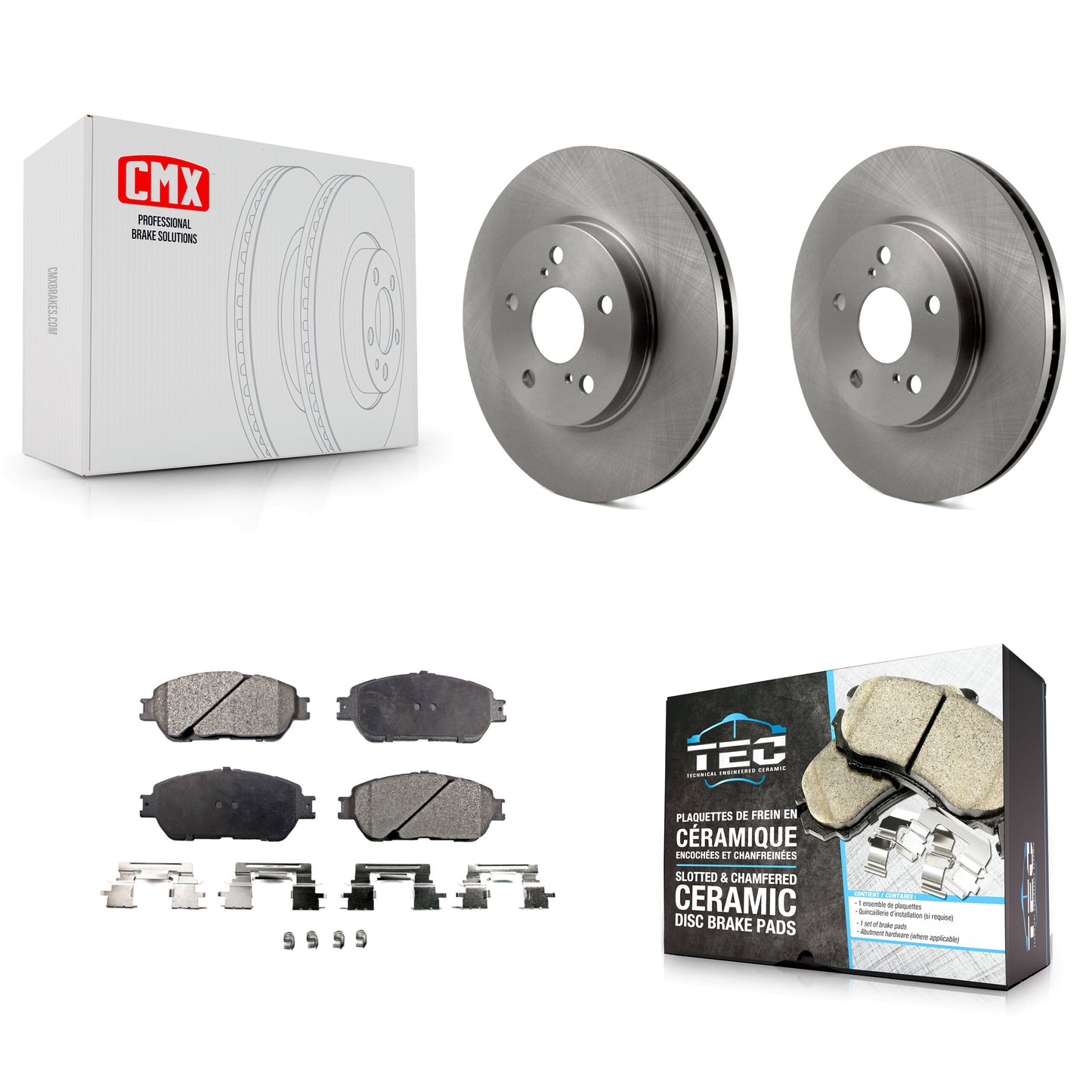 [Avant] Kit de Disque et plaquette (céramique) de frein pour Toyota Sienna Camry Avalon Solara Lexus ES300 K8T-100383