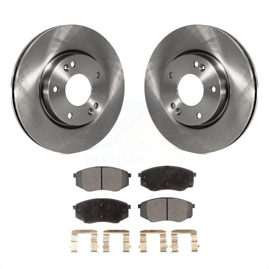 [Avant] Kit de Disque et plaquette (céramique) de frein pour Hyundai Tucson Kia Sportage FWD K8T-100390 par Transit Auto