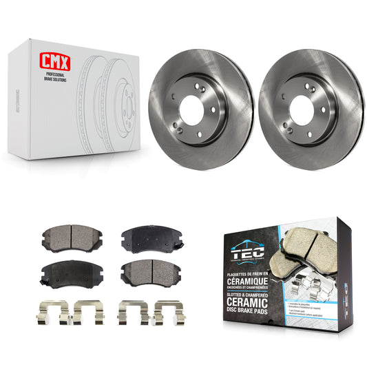 [Avant] Kit de Disque et plaquette (céramique) de frein pour Hyundai Kia Sonata Soul Sportage Tucson Optima Tiburon Magentis K8T-100392