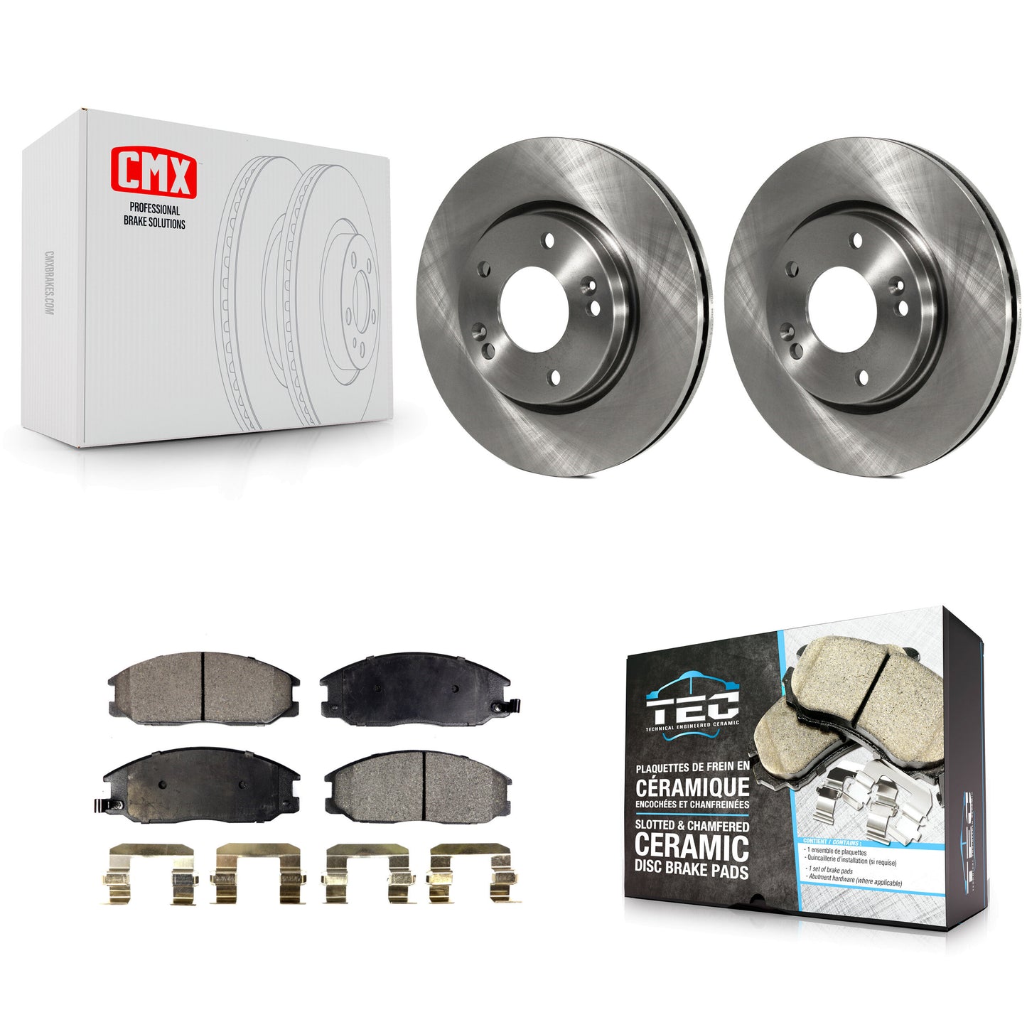 [Avant] Kit de Disque et plaquette (céramique) de frein pour 2001-2006 Hyundai Santa Fe avec 276mm Diameter Rotor K8T-100393