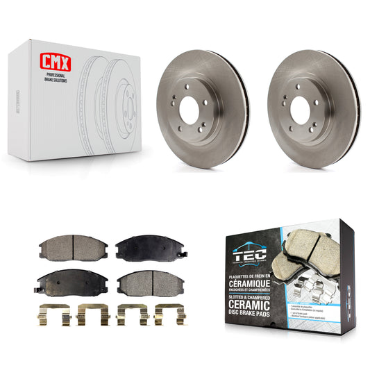 [Avant] Kit de Disque et plaquette (céramique) de frein pour 2001-2006 Hyundai Santa Fe avec 294mm Diameter Rotor K8T-100394