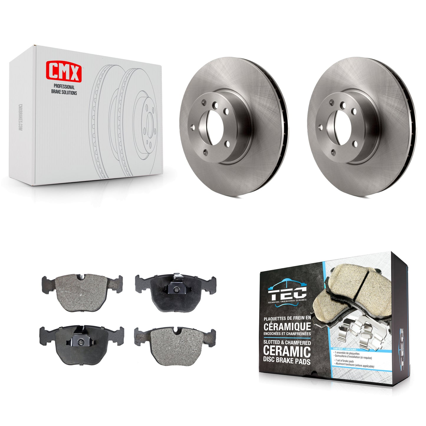 [Avant] Kit de Disque et plaquette (céramique) de frein pour BMW 530i 540i K8T-100396