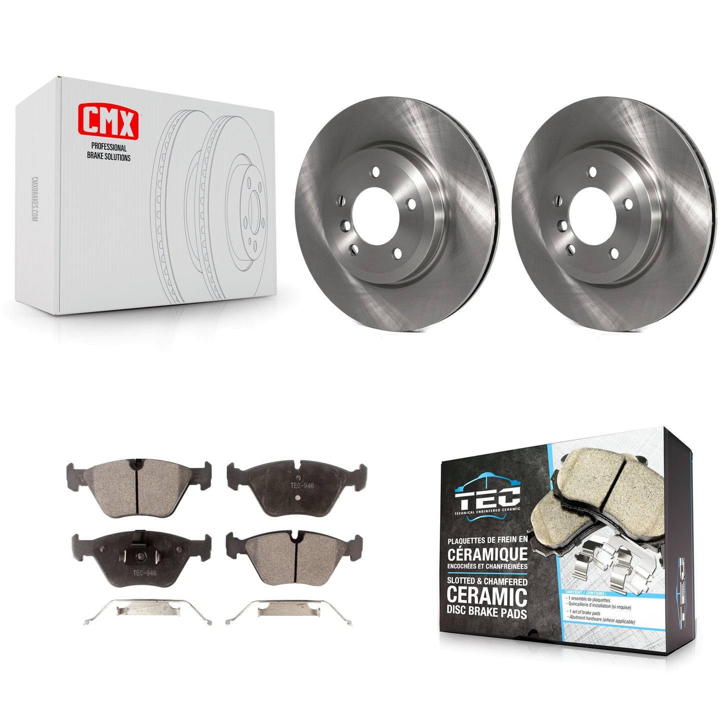 [Avant] Kit de Disque et plaquette (céramique) de frein pour BMW 330Ci 330i Z4 330xi K8T-100397