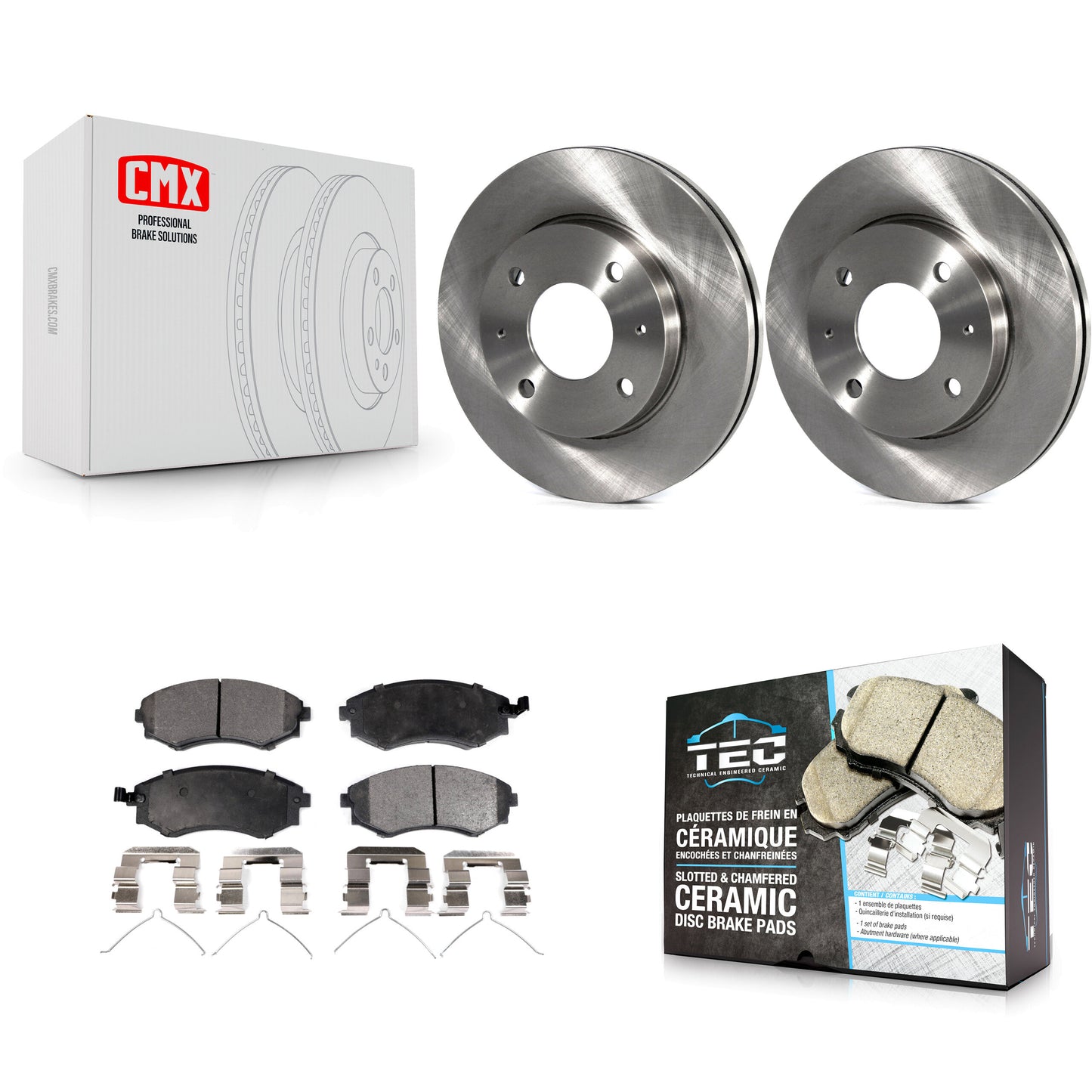 [Avant] Kit de Disque et plaquette (céramique) de frein pour Hyundai Elantra Sonata Kia Optima Magentis K8T-100399