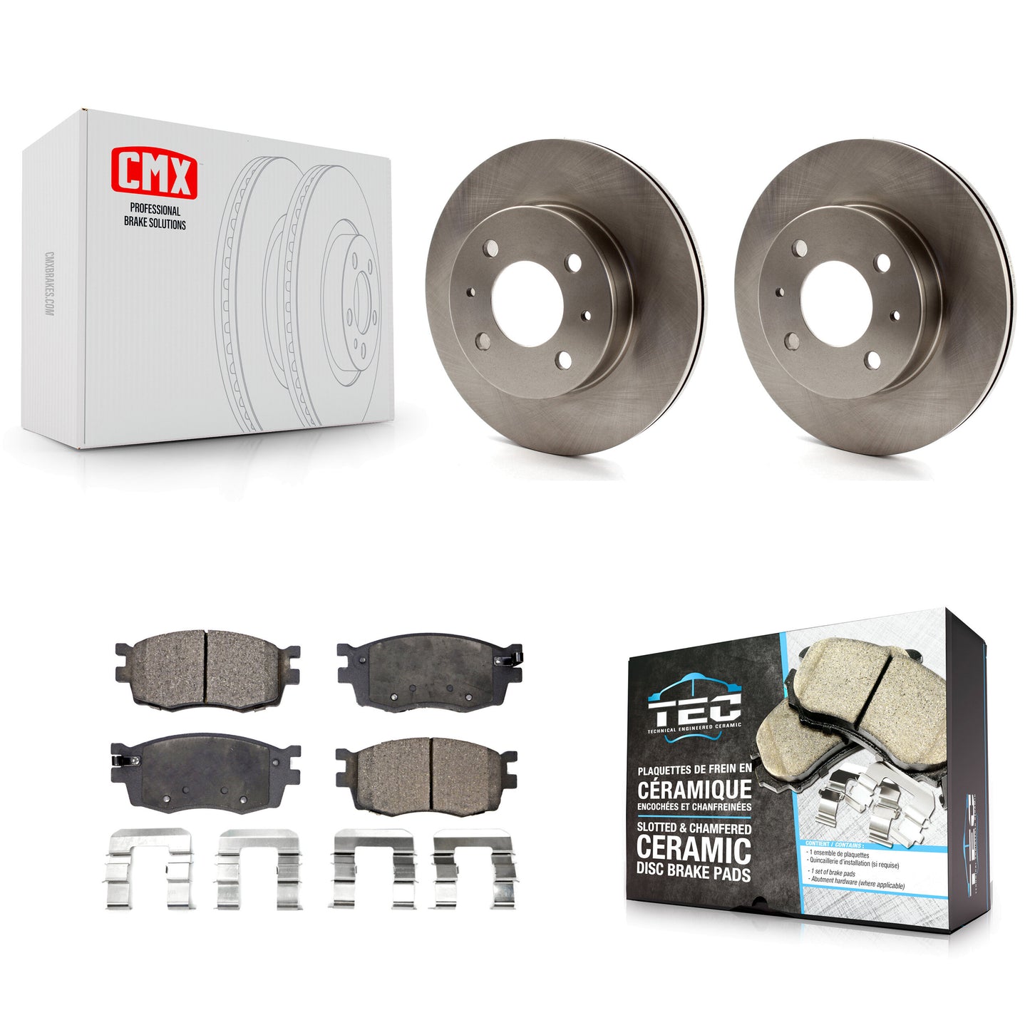 [Avant] Kit de Disque et plaquette (céramique) de frein pour 2006 Hyundai Accent Hatchback K8T-100416