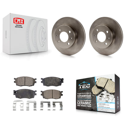 [Avant] Kit de Disque et plaquette (céramique) de frein pour 2006 Hyundai Accent Hatchback K8T-100416