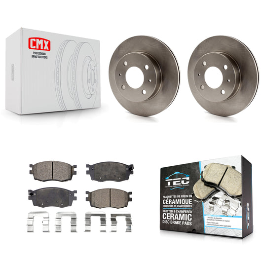 [Avant] Kit de Disque et plaquette (céramique) de frein pour 2006 Hyundai Accent Hatchback K8T-100416