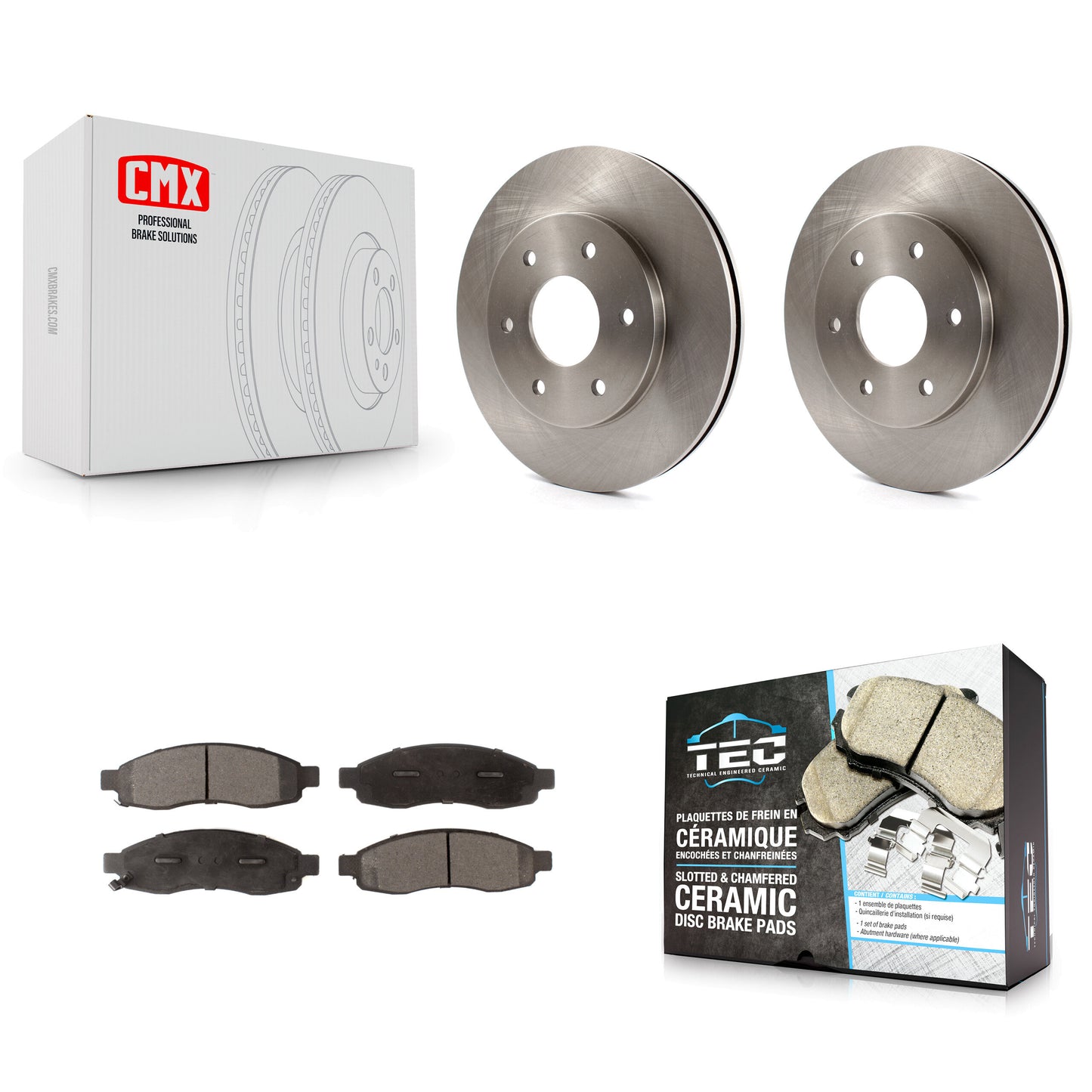 [Avant] Kit de Disque et plaquette (céramique) de frein pour Nissan Titan Pathfinder Armada INFINITI QX56 TITAN K8T-100420