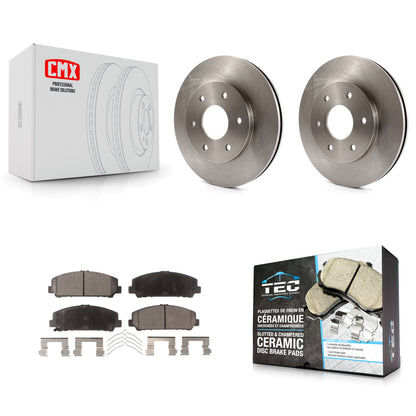 [Avant] Kit de Disque et plaquette (céramique) de frein pour 2007 INFINITI QX56 avec 320mm Diameter Rotor To 03 07 K8T-100421