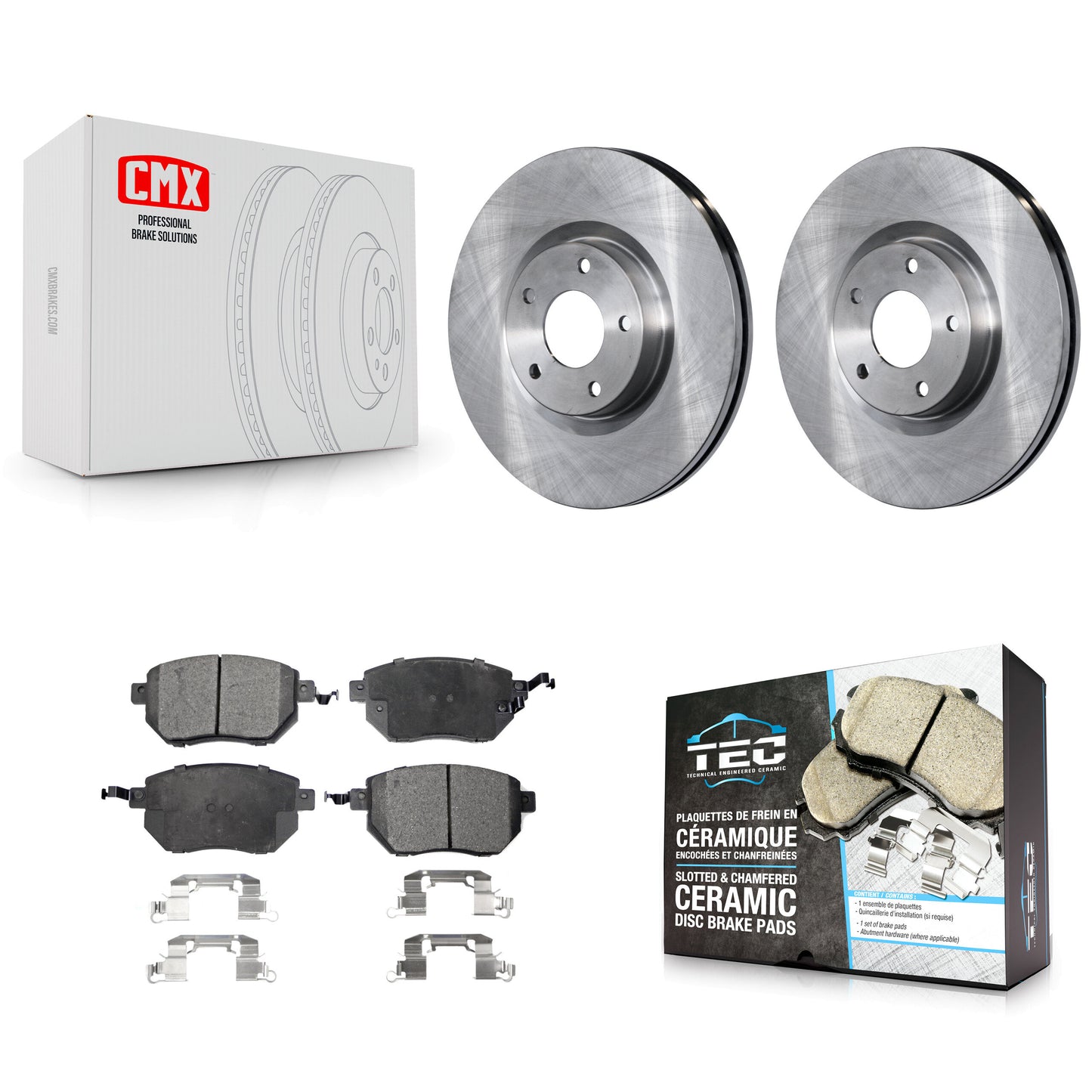 [Avant] Kit de Disque et plaquette (céramique) de frein pour Nissan Altima Murano Maxima Infiniti FX35 FX45 INFINITI K8T-100425