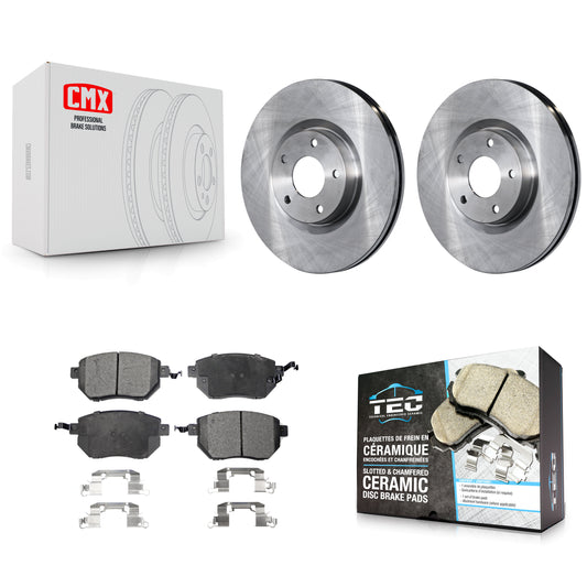 [Avant] Kit de Disque et plaquette (céramique) de frein pour Nissan Altima Murano Maxima Infiniti FX35 FX45 INFINITI K8T-100425