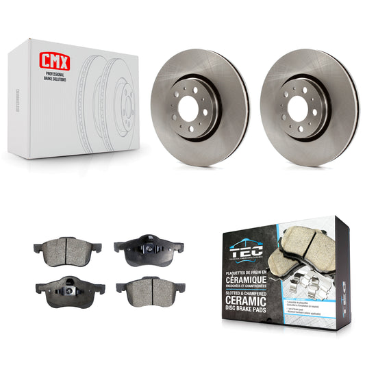 [Avant] Kit de Disque et plaquette (céramique) de frein pour 2008 Volvo S60 avec 316mm Diameter Rotor K8T-100431