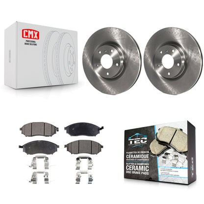 [Avant] Kit de Disque et plaquette (céramique) de frein pour INFINITI Nissan G37 Murano G35 M35 370Z 350Z EX35 M37 QX70 G25 Q70 Q70L M45 Q40 QX50 M56 EX37 M35h K8T-100441