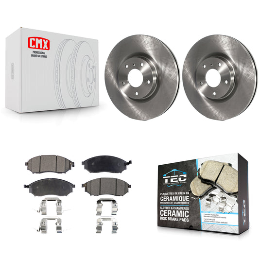 [Avant] Kit de Disque et plaquette (céramique) de frein pour INFINITI Nissan G37 Murano G35 M35 370Z 350Z EX35 M37 QX70 G25 Q70 Q70L M45 Q40 QX50 M56 EX37 M35h K8T-100441
