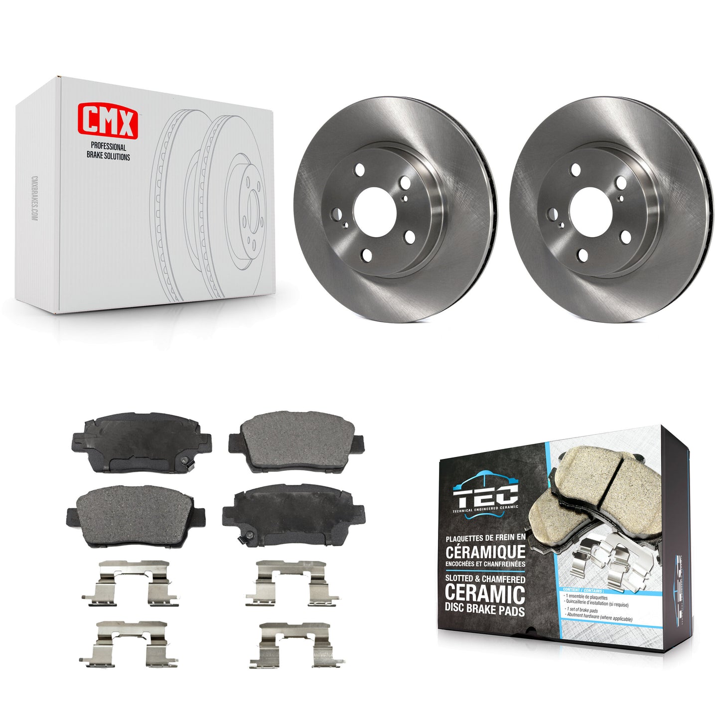 [Avant] Kit de Disque et plaquette (céramique) de frein pour 2004-2009 Toyota Prius K8T-100443