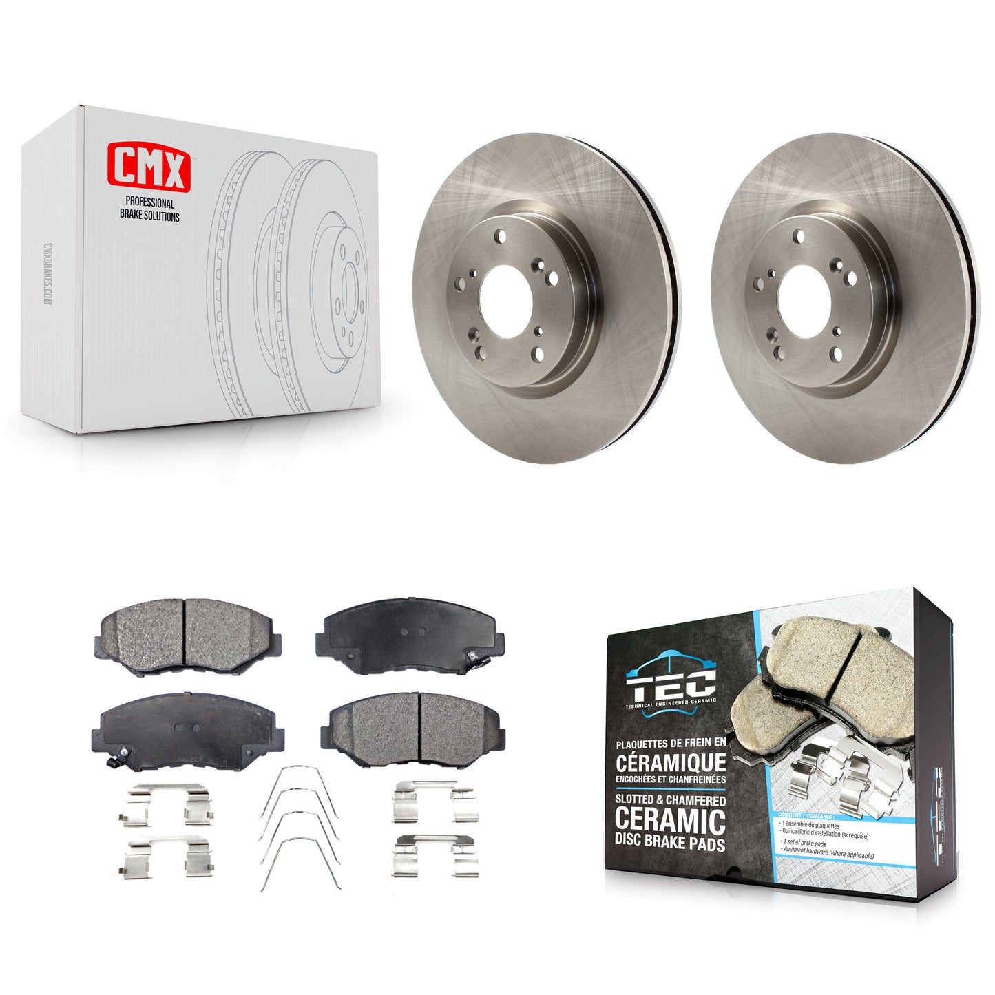 [Avant] Kit de Disque et plaquette (céramique) de frein pour Honda Civic CR-V Acura ILX K8T-100445