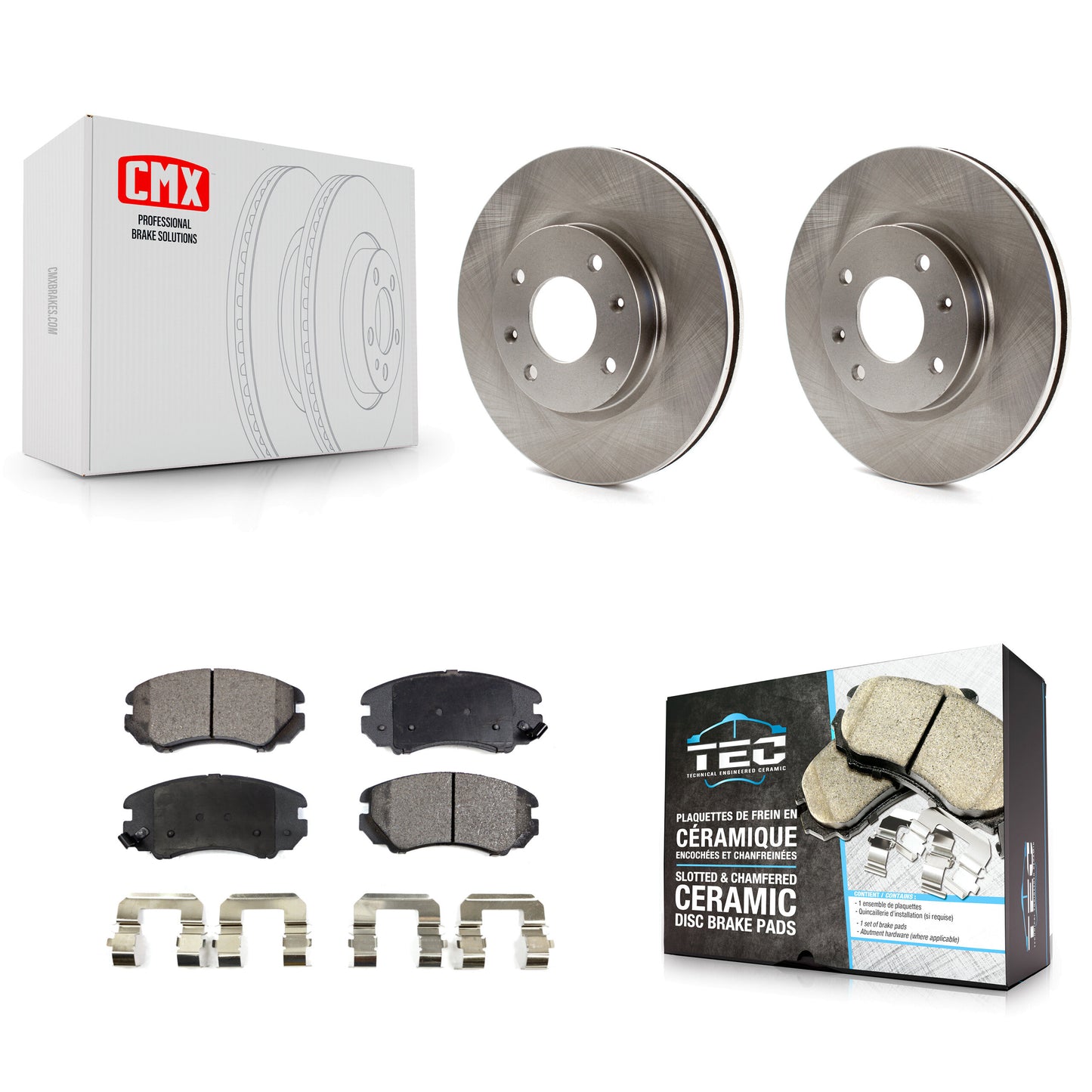 [Avant] Kit de Disque et plaquette (céramique) de frein pour Hyundai Sonata Kia Optima Magentis K8T-100448