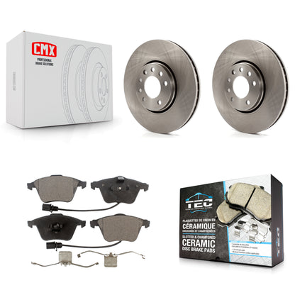 [Avant] Kit de Disque et plaquette (céramique) de frein pour 2010 Saab 9-3X avec 302mm Diameter Rotor K8T-100450