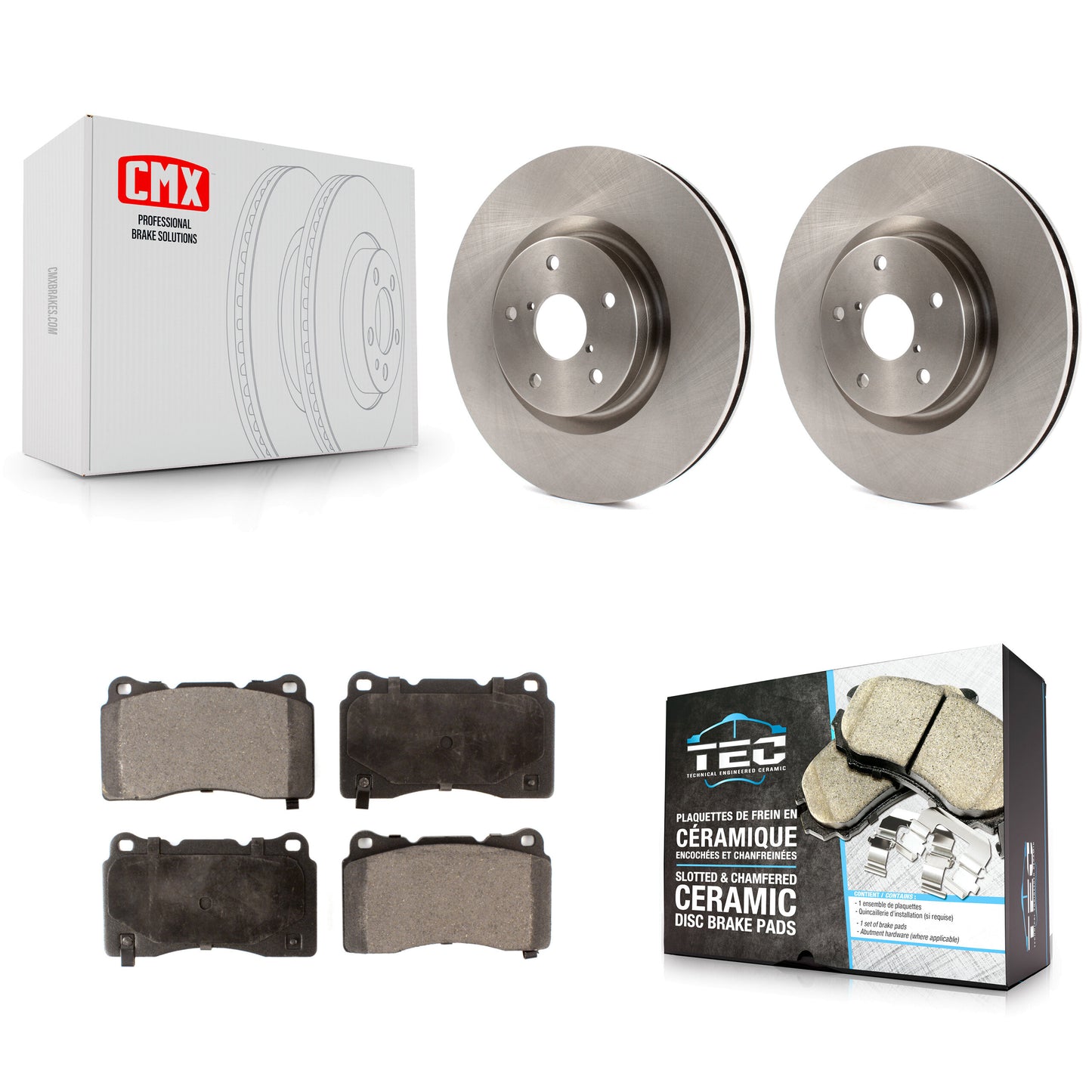 [Avant] Kit de Disque et plaquette (céramique) de frein pour Subaru Impreza WRX STI K8T-100459