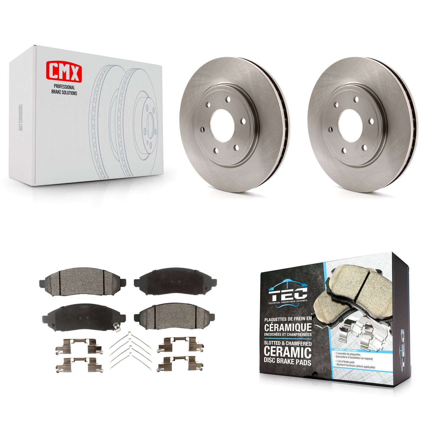 [Avant] Kit de Disque et plaquette (céramique) de frein pour Nissan Frontier Suzuki Equator 2.5L K8T-100462