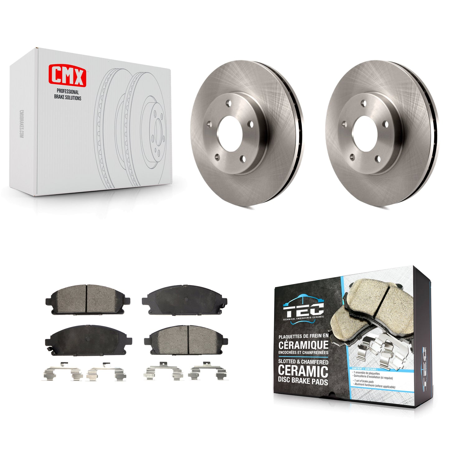 [Avant] Kit de Disque et plaquette (céramique) de frein pour 2004-2006 Nissan X-Trail K8T-100472