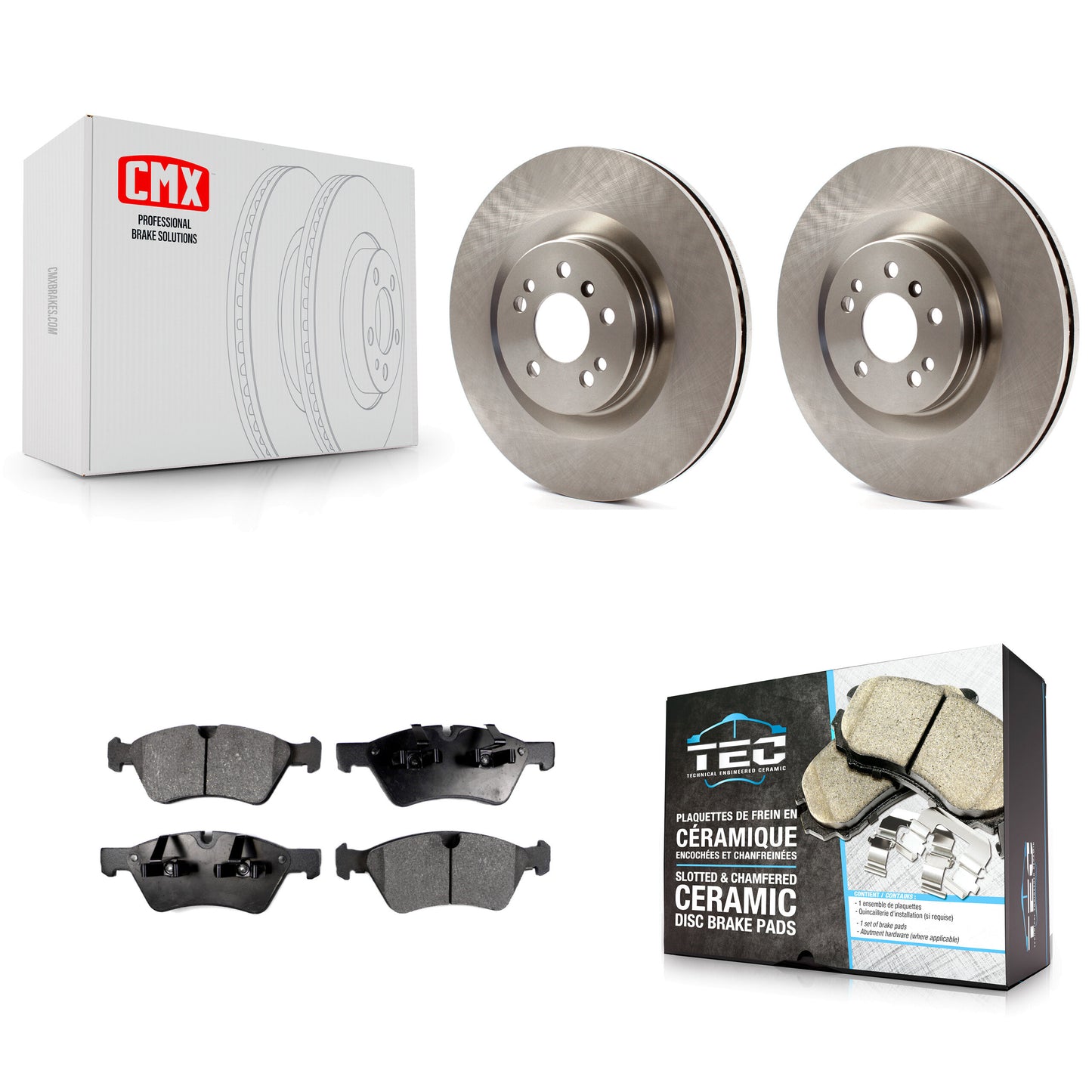 [Avant] Kit de Disque et plaquette (céramique) de frein pour Mercedes-Benz ML350 GL450 R350 GL550 ML320 GL350 ML550 GL320 K8T-100477