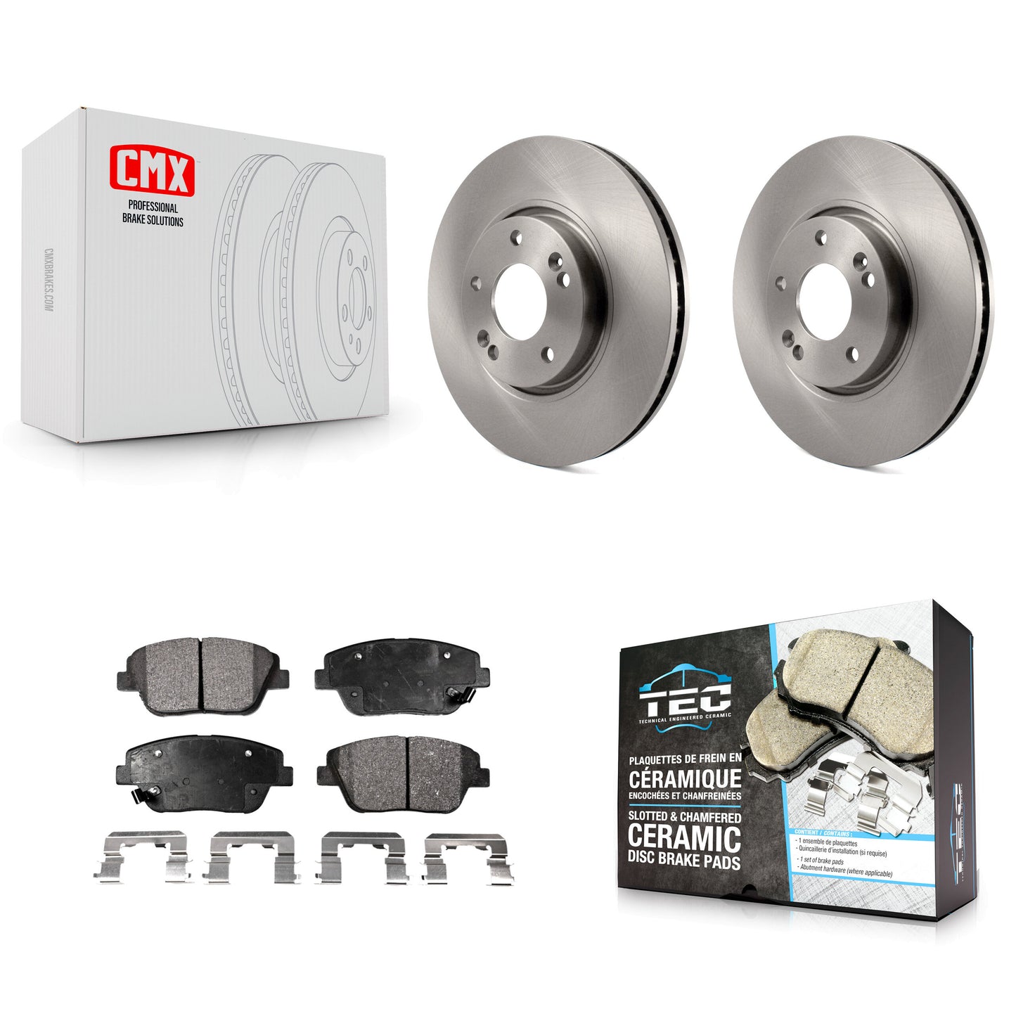 [Avant] Kit de Disque et plaquette (céramique) de frein pour Hyundai Sonata Kia Optima K8T-100487