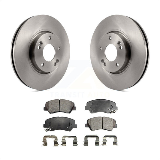 [Avant] Kit de Disque et plaquette (céramique) de frein pour 2015 Hyundai Veloster Tech RE FLEX SE K8T-100489 par Transit Auto