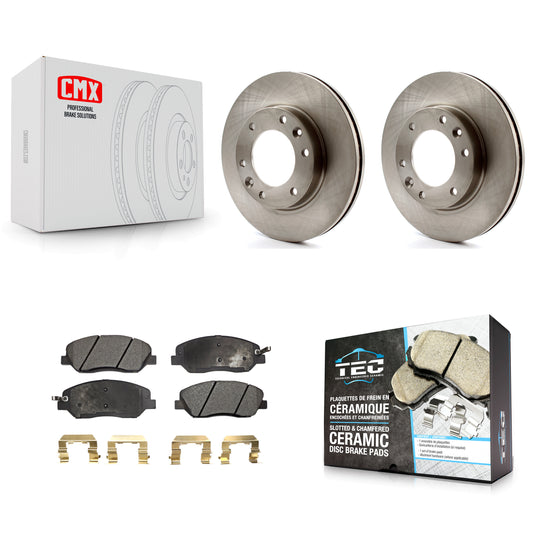 [Avant] Kit de Disque et plaquette (céramique) de frein pour Kia Sedona Hyundai Entourage K8T-100497