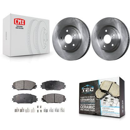 [Avant] Kit de Disque et plaquette (céramique) de frein pour Toyota RAV4 Scion tC Matrix Pontiac Vibe Corolla iM Mirai K8T-100500