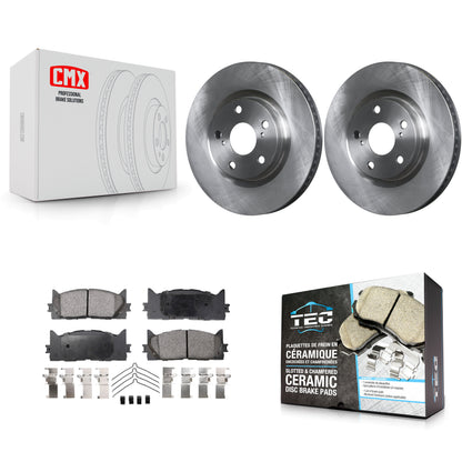 [Avant] Kit de Disque et plaquette (céramique) de frein pour Toyota Camry Lexus ES350 Avalon ES300h K8T-100501