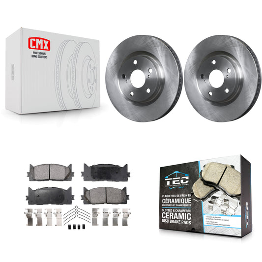 [Avant] Kit de Disque et plaquette (céramique) de frein pour Toyota Camry Lexus ES350 Avalon ES300h K8T-100501