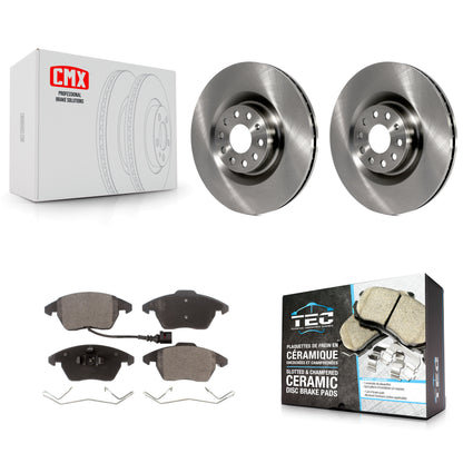 [Avant] Kit de Disque et plaquette (céramique) de frein pour Volkswagen CC GTI Golf Audi A3 Quattro K8T-100502